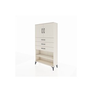 Arges Dolap 3 Raflı 3 Çekmeceli 2 Kapaklı 88x30x163 Aytaşı-aytaşı