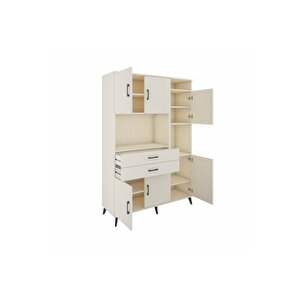 Hyperion Gardrop 9 Raflı 2 Çekmeceli 6 Kapaklı 132x44x195 Aytaşı-aytaşı