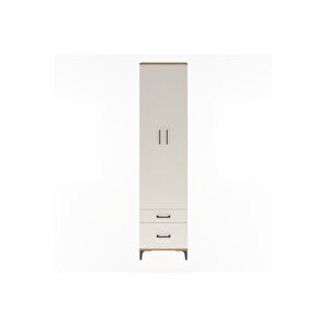 Arges Dolap 4 Raflı 2 Çekmeceli 2 Kapaklı 60x30x243 Çam-aytaşı