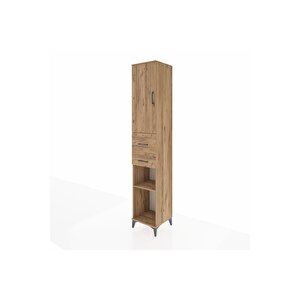 Hyperion Dolap 4 Raflı 2 Çekmeceli Tek Kapaklı 44x44x243 Çam-çam