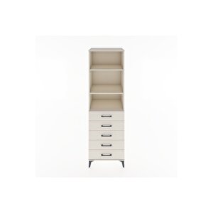 Hyperion Dolap 3 Raflı 5 Çekmeceli 60x44x195 Aytaşı-aytaşı