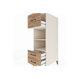 Kronos Dolap 2 Raflı 3 Çekmeceli 44x59x134 Aytaşı-çam