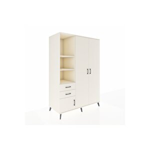 Kronos Dolap 5 Raflı 2 Çekmeceli Tek Askılı 132x59x195 Aytaşı-aytaşı/aytaşı