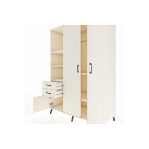 Kronos Dolap 5 Raflı 2 Çekmeceli Tek Askılı 132x59x195 Aytaşı-aytaşı/aytaşı