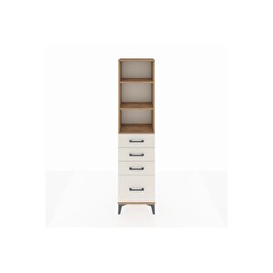 Arges Dolap 3 Raflı 4 Çekmeceli 44x30x182 Çam-aytaşı