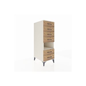 Kronos Dolap Tek Raflı 6 Çekmeceli 44x59x134 Aytaşı-çam