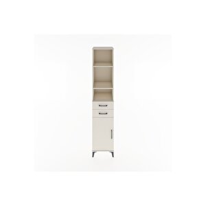 Hyperion Dolap 4 Raflı 2 Çekmeceli Tek Kapaklı 44x44x221 Aytaşı-aytaşı