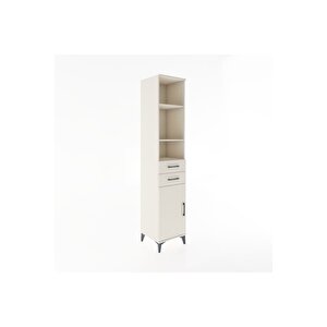 Hyperion Dolap 4 Raflı 2 Çekmeceli Tek Kapaklı 44x44x221 Aytaşı-aytaşı