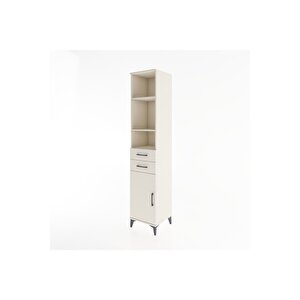 Hyperion Dolap 4 Raflı 2 Çekmeceli Tek Kapaklı 44x44x221 Aytaşı-aytaşı