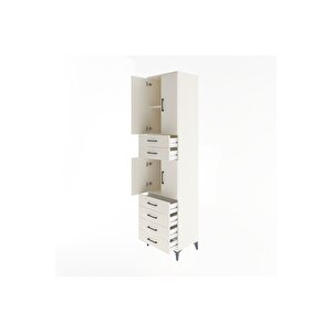 Hyperion Dolap 3 Raflı 6 Çekmeceli 4 Kapaklı 60x44x243 Aytaşı-aytaşı
