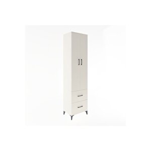 Hyperion Dolap 5 Raflı 2 Çekmeceli 2 Kapaklı 60x44x243 Aytaşı-aytaşı