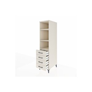 Kronos Dolap 3 Raflı 4 Çekmeceli 44x59x182 Aytaşı-aytaşı