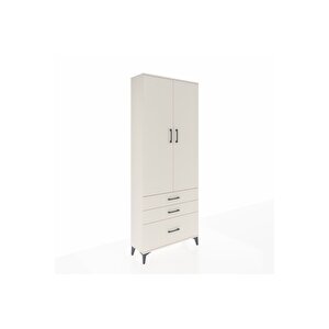 Arges Dolap 2 Raflı 3 Çekmeceli Tek Askılı 88x30x221 Aytaşı-aytaşı