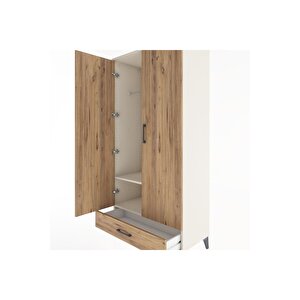 Hyperion Dolap 2 Raflı Tek Çekmeceli Tek Askılı 88x44x182 Aytaşı-çam