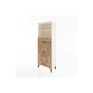 Arges Dolap 4 Raflı 2 Çekmeceli 2 Kapaklı 60x30x163 Aytaşı-çam