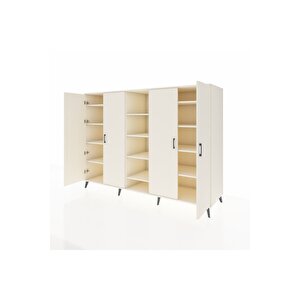 Kronos Dolap 12 Raflı 4 Kapaklı 220x59x163 Aytaşı-aytaşı