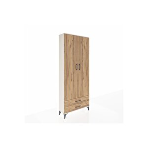 Arges Dolap 5 Raflı 2 Çekmeceli 2 Kapaklı 88x30x221 Aytaşı-çam