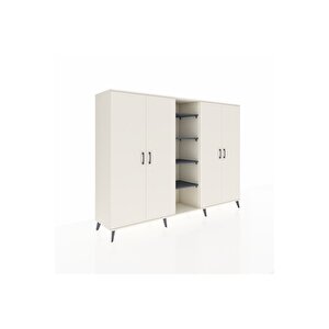 Hyperion Dolap 12 Raflı 4 Kapaklı 220x44x163 Aytaşı-aytaşı/antrasit