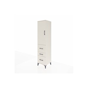 Hyperion Dolap 3 Raflı 3 Çekmeceli Tek Kapaklı 44x44x195 Aytaşı-aytaşı