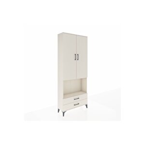 Arges Dolap 3 Raflı 2 Çekmeceli Tek Askılı 88x30x221 Aytaşı-aytaşı