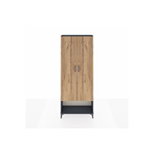 Arges Dolap 5 Raflı 2 Kapaklı 88x30x221 Antrasit-çam