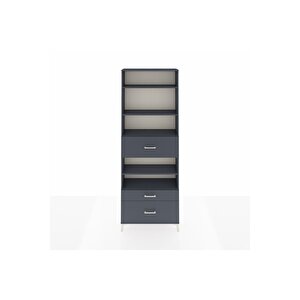 Arges Dolap 5 Raflı 3 Çekmeceli 88x30x243 Antrasit-antrasit