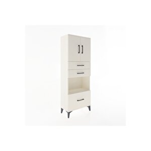 Arges Dolap 3 Raflı 3 Çekmeceli 2 Kapaklı 60x30x163 Aytaşı-aytaşı