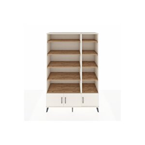 Hyperion Dolap 10 Raflı 3 Kapaklı 132x44x195 Aytaşı-aytaşı/çam