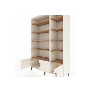 Hyperion Dolap 10 Raflı 3 Kapaklı 132x44x195 Aytaşı-aytaşı/çam