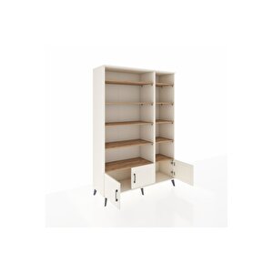 Hyperion Dolap 10 Raflı 3 Kapaklı 132x44x195 Aytaşı-aytaşı/çam