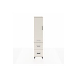 Hyperion Dolap 3 Raflı 3 Çekmeceli Tek Kapaklı 44x44x195 Aytaşı-aytaşı