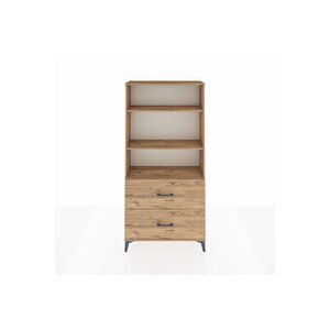 Arges Dolap 3 Raflı 2 Çekmeceli 88x30x182 Çam-çam