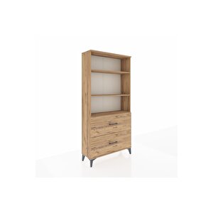 Arges Dolap 3 Raflı 2 Çekmeceli 88x30x182 Çam-çam