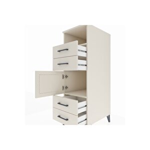 Kronos Dolap 2 Raflı 4 Çekmeceli Tek Kapaklı 44x59x134 Aytaşı-aytaşı