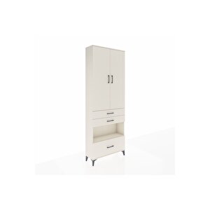 Arges Dolap 4 Raflı 3 Çekmeceli 2 Kapaklı 88x30x243 Aytaşı-aytaşı