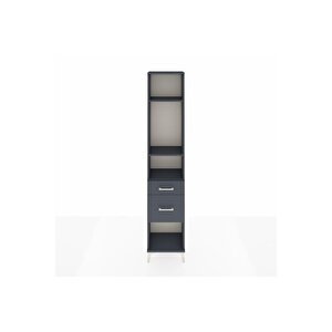 Arges Dolap 3 Raflı 2 Çekmeceli 44x30x221 Antrasit-antrasit