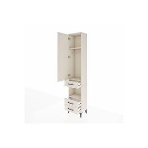 Arges Dolap 3 Raflı 3 Çekmeceli Tek Askılı 44x30x221 Aytaşı-aytaşı