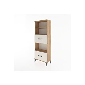 Arges Dolap 3 Raflı 2 Çekmeceli 60x30x163 Çam-aytaşı
