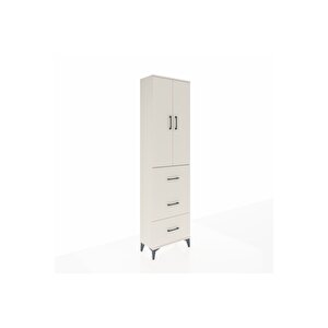 Arges Dolap 2 Raflı 3 Çekmeceli Tek Askılı 60x30x221 Aytaşı-aytaşı