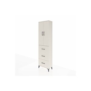 Arges Dolap 2 Raflı 3 Çekmeceli Tek Askılı 60x30x221 Aytaşı-aytaşı