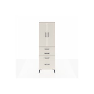 Arges Dolap 2 Raflı 4 Çekmeceli 2 Kapaklı 60x30x182 Aytaşı-aytaşı