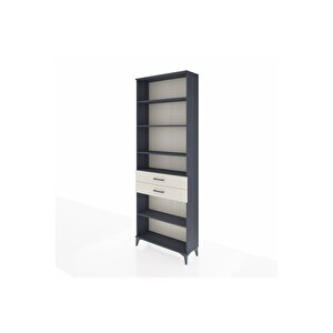 Arges Dolap 5 Raflı 2 Çekmeceli 88x30x243 Antrasit-aytaşı