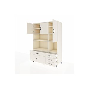 Kronos Dolap 8 Raflı 5 Çekmeceli 3 Kapaklı 132x59x195 Aytaşı-aytaşı/aytaşı