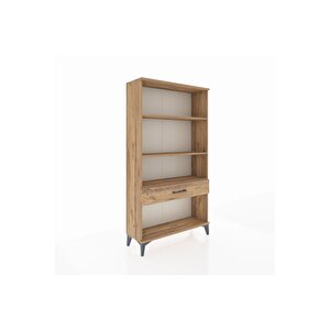 Arges Dolap 3 Raflı Tek Çekmeceli 88x30x163 Çam-çam