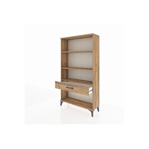 Arges Dolap 3 Raflı Tek Çekmeceli 88x30x163 Çam-çam