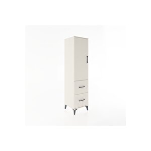 Hyperion Dolap 3 Raflı 2 Çekmeceli Tek Kapaklı 44x44x182 Aytaşı-aytaşı