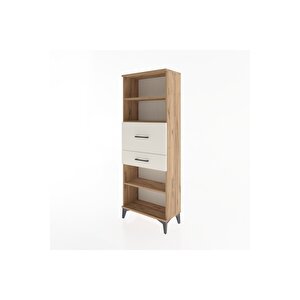Arges Dolap 3 Raflı 2 Çekmeceli 60x30x163 Çam-aytaşı