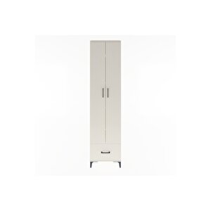 Arges Dolap 5 Raflı Tek Çekmeceli 2 Kapaklı 60x30x243 Aytaşı-aytaşı