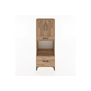 Hyperion Dolap 2 Raflı 2 Çekmeceli 2 Kapaklı 60x44x163 Çam-çam