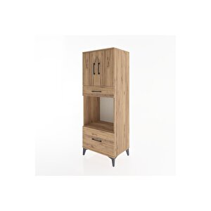 Hyperion Dolap 2 Raflı 2 Çekmeceli 2 Kapaklı 60x44x163 Çam-çam